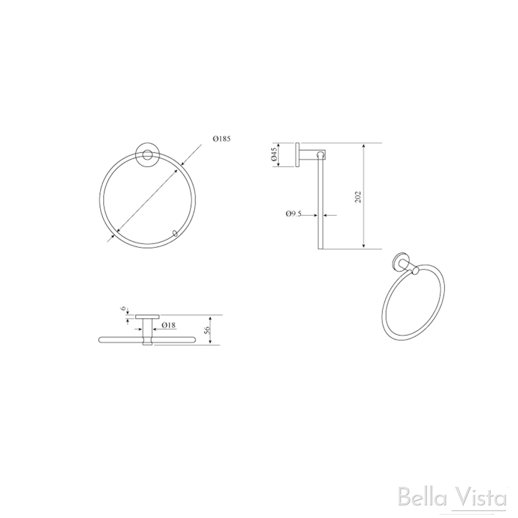 LVB Mica Hand Towel Ring