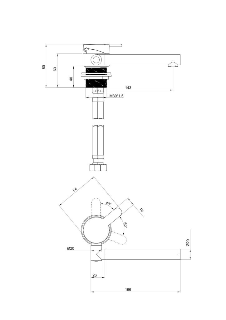 Low Profile BBQ/Outdoor Tap