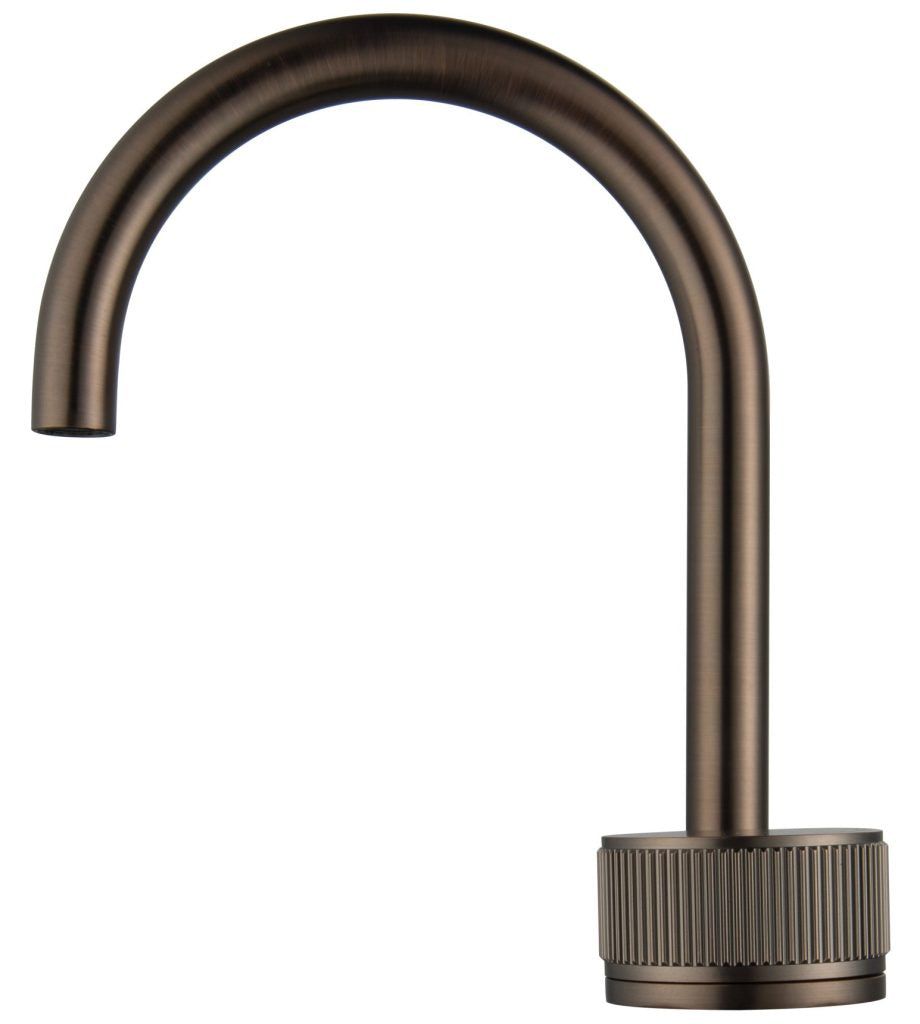 Mica Fluted Soft-Square Hob Basin Mixer Set