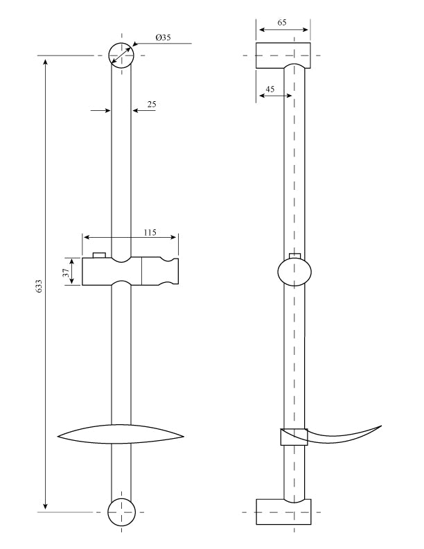 Molo Shower Rail