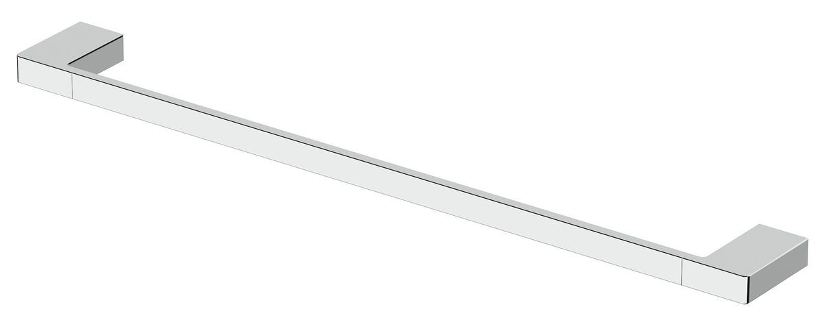 Milos Single Towel Rail - Chrome