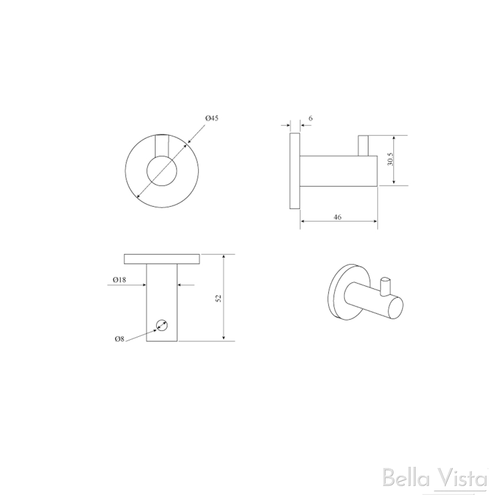 LVB Mica Robe Hook