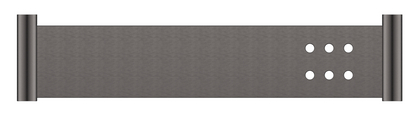 Mica Stainless Shelf - 400mm