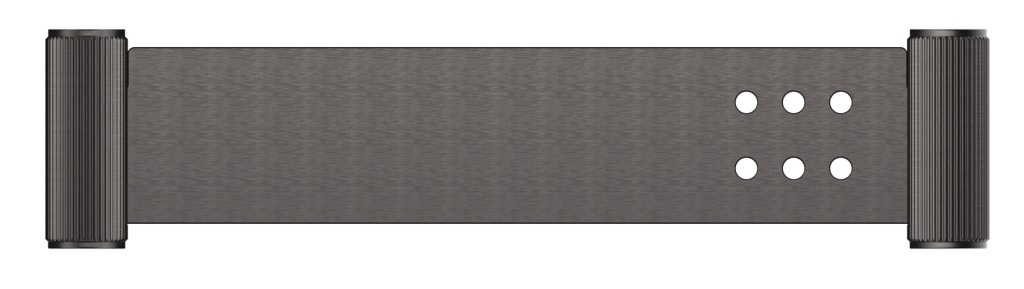 Mica Fluted Stainless Shelf - 400mm
