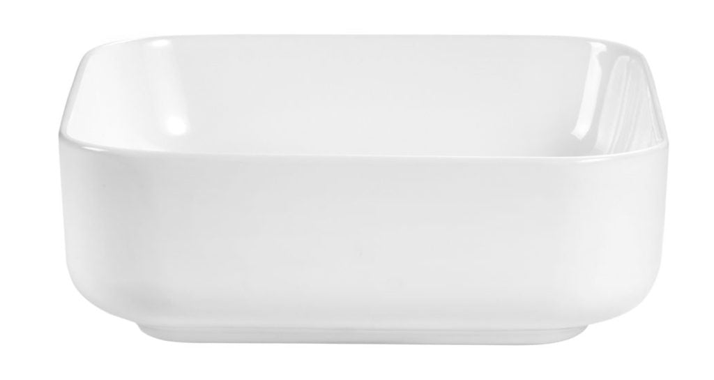 Riva 380 x 380mm premium bathroom basin in white, designed for style and practicality in modern spaces.