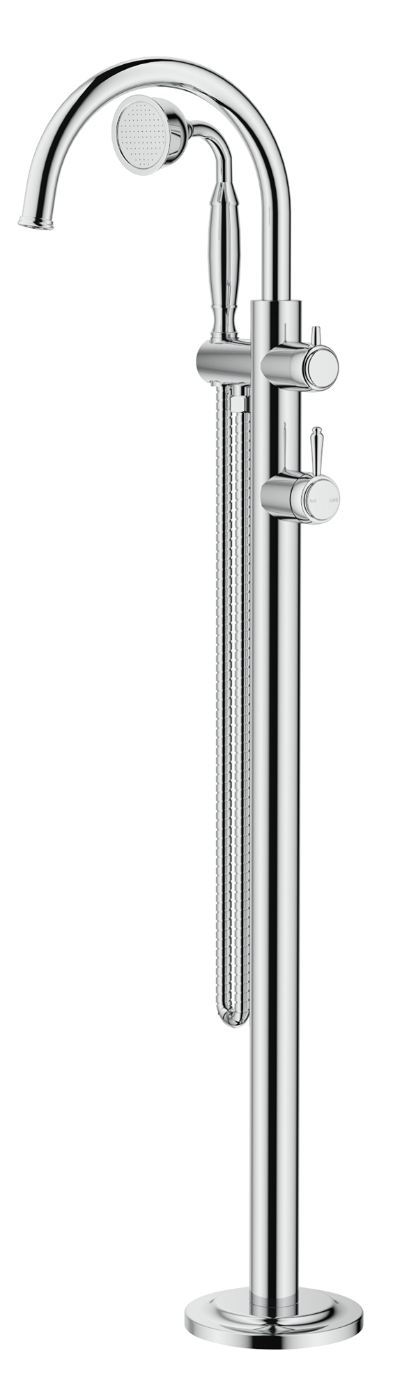 Mica Heritage Freestanding Bath Mixer with Hand Shower - TRIM KIT ONLY
