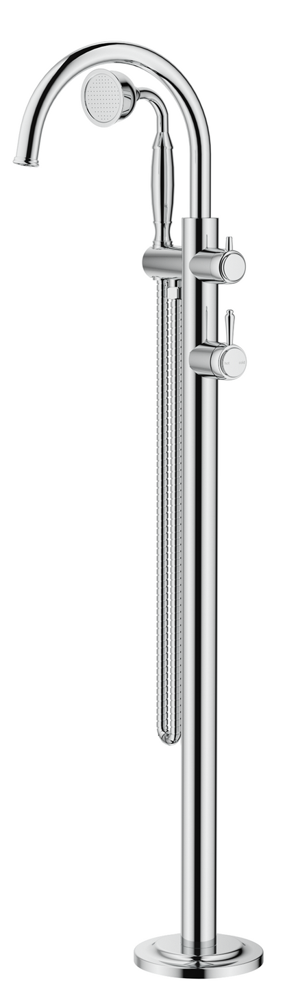 Mica Heritage Freestanding Bath Mixer with Hand Shower - TRIM KIT ONLY