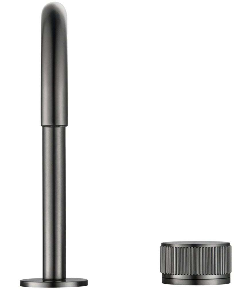 Mica Fluted Soft-Square Hob Basin Mixer Set