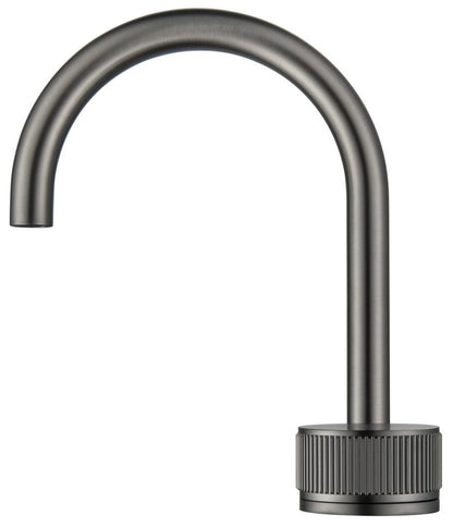 Mica Fluted Gooseneck Hob Basin Mixer Set