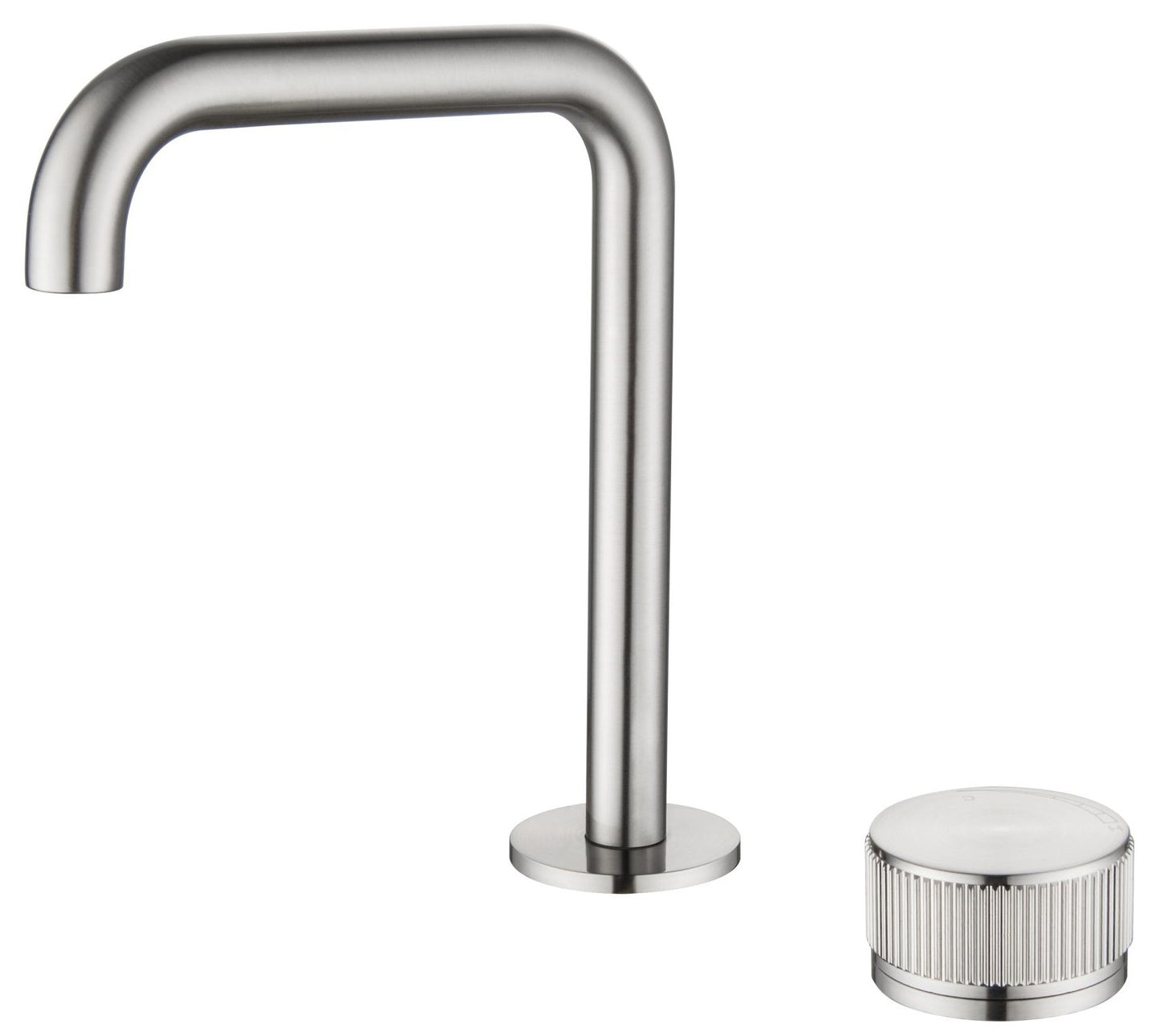Mica Fluted Soft-Square Hob Basin Mixer Set