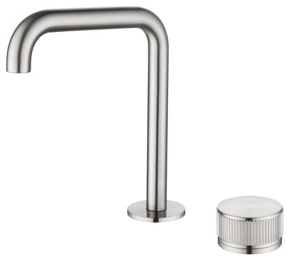 Mica Fluted Soft-Square Hob Basin Mixer Set