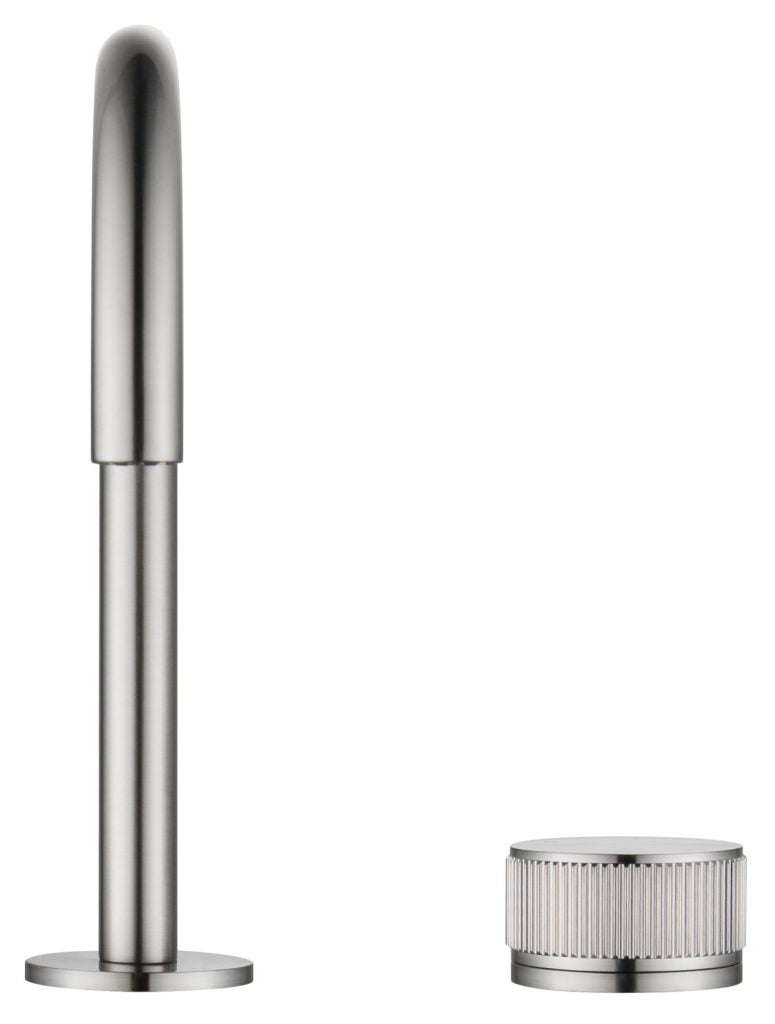 Mica Fluted Soft-Square Hob Basin Mixer Set