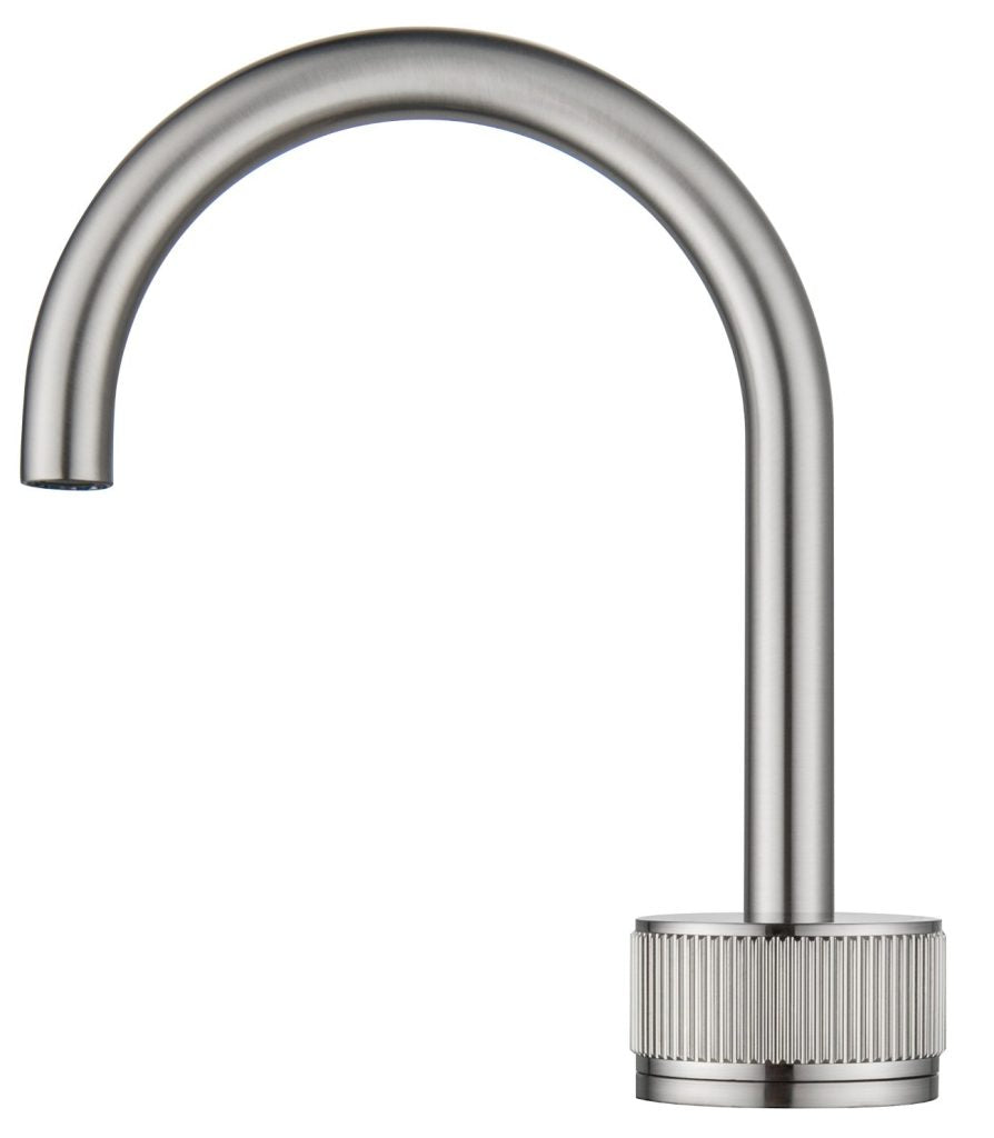 Mica Fluted Soft-Square Hob Basin Mixer Set