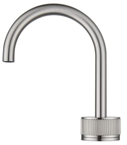 Mica Fluted Gooseneck Hob Basin Mixer Set