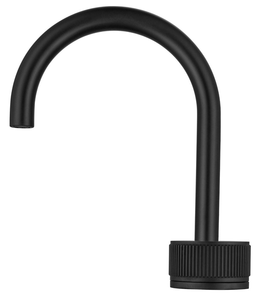 Mica Fluted Soft-Square Hob Basin Mixer Set