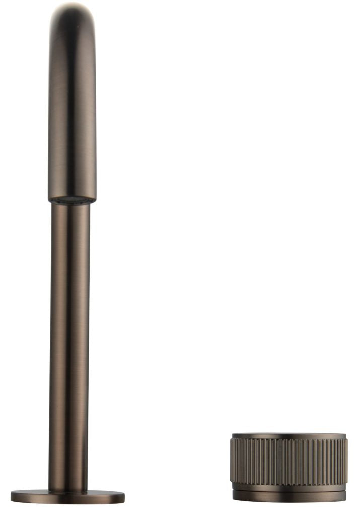 Mica Fluted Soft-Square Hob Basin Mixer Set