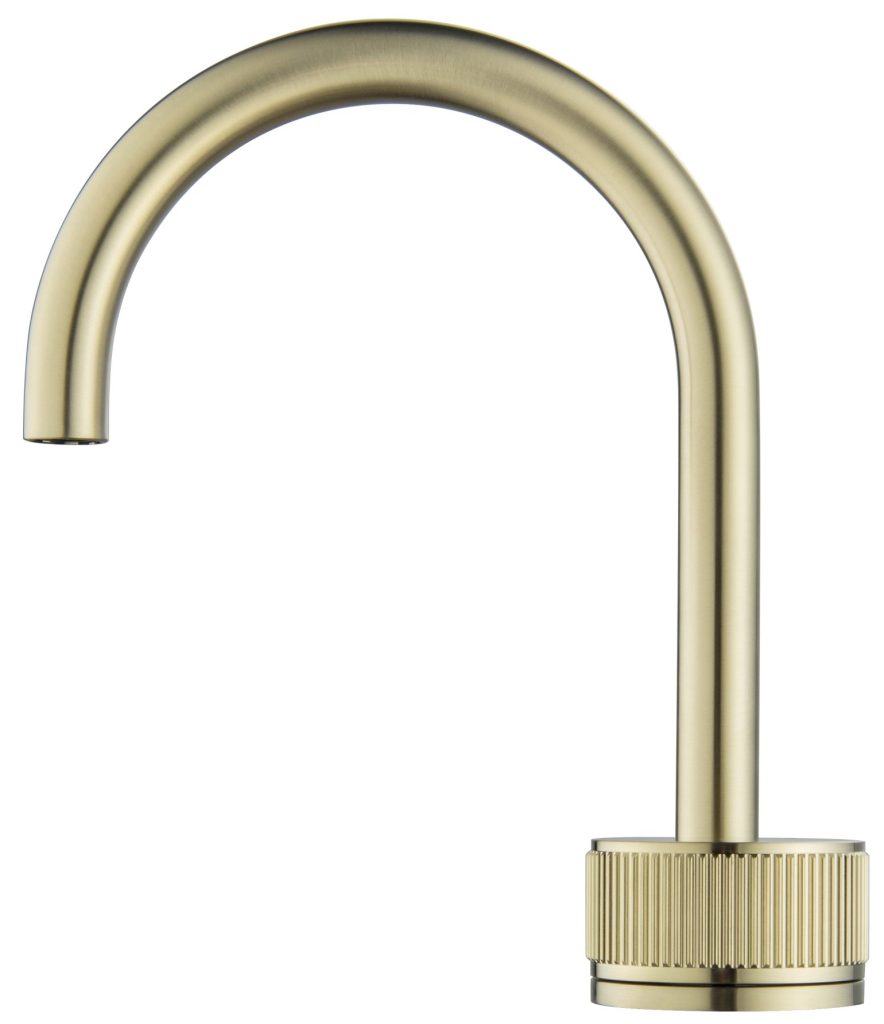 Mica Fluted Soft-Square Hob Basin Mixer Set