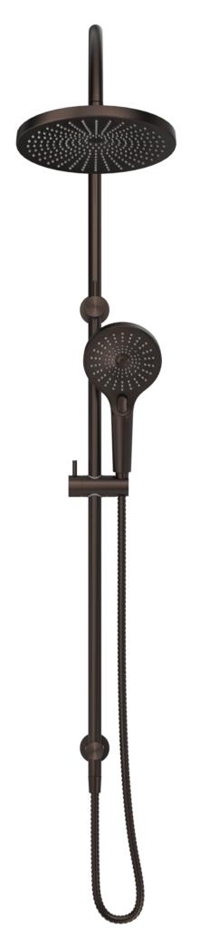 Mica Gooseneck Dual Shower Rail