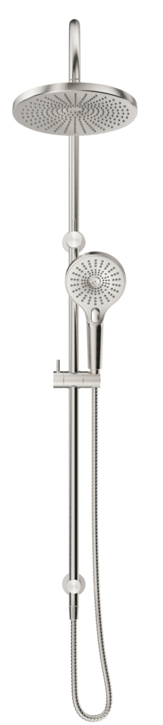 Mica Gooseneck Dual Shower Rail