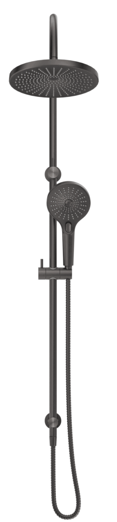 Mica Gooseneck Dual Shower Rail
