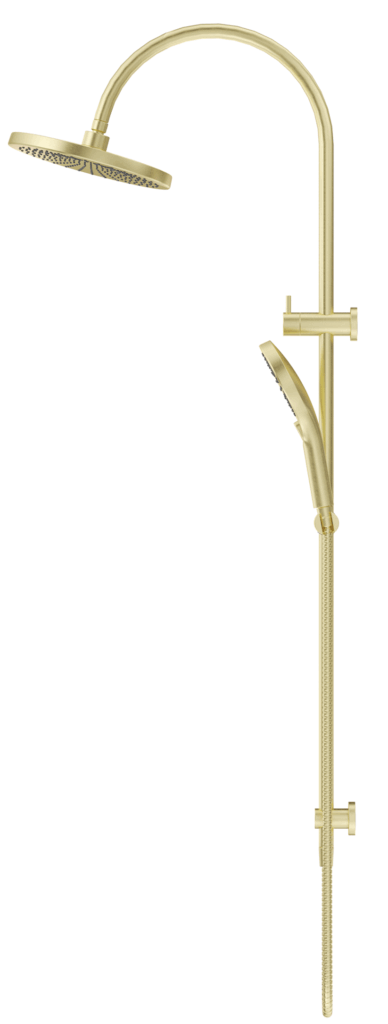 Mica Gooseneck Dual Shower Rail