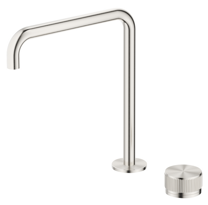 Mica Fluted Soft-Square Hob Sink/Basin Mixer Set