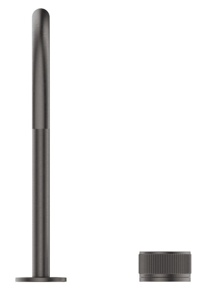 Mica Fluted Gooseneck Hob Sink/Basin Mixer Set