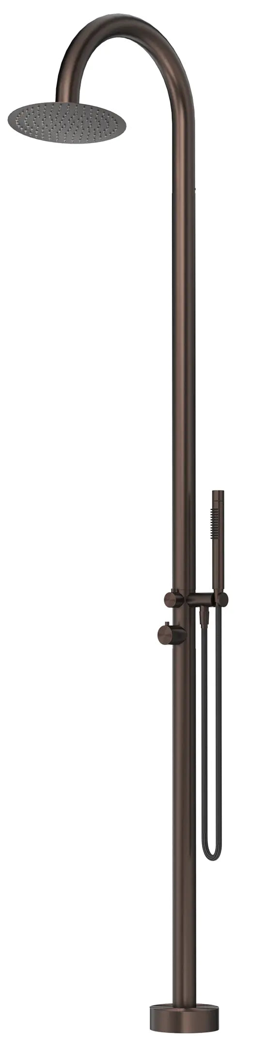 Mica Gooseneck Freestanding Outdoor Shower
