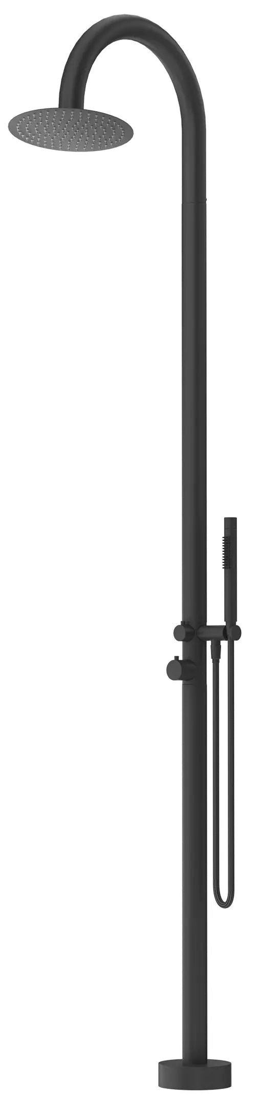 Mica Gooseneck Freestanding Outdoor Shower