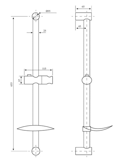 Molo Shower Rail