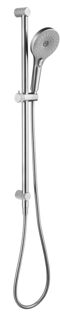 Mica Fluted Shower Rail - Inbuilt Inlet