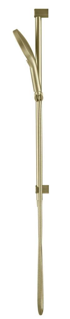 Mica Fluted Shower Rail - Inbuilt Inlet