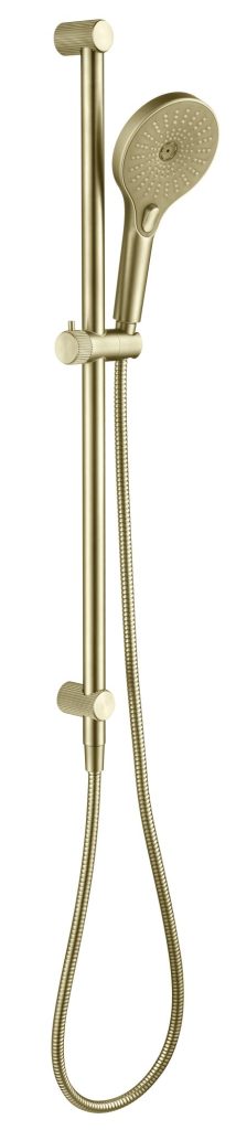 Mica Fluted Shower Rail - Inbuilt Inlet