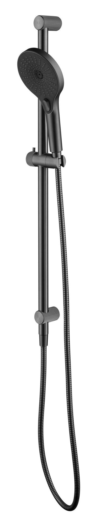 Mica Fluted Shower Rail - Inbuilt Inlet