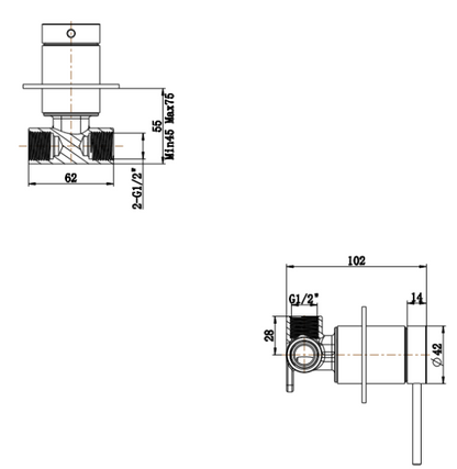 Mica Shower Mixer - BODY