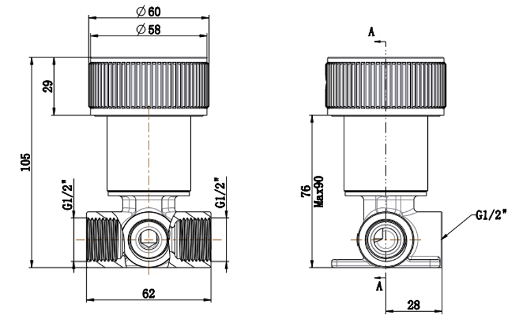 Mica Fluted Progressive Shower Mixer