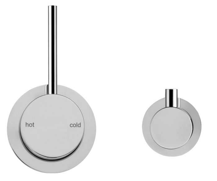 Mica Shower Mixer Diverter - Sideways Reverse - TRIM KIT ONLY