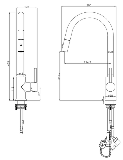 LVB Mica Pull-Out Sink Mixer