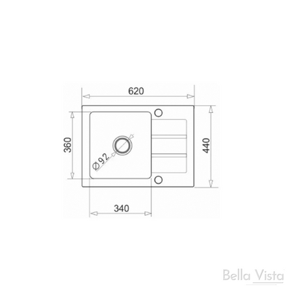Pradus Sink 620 x 440mm