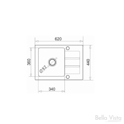 Pradus Sink 620 x 440mm