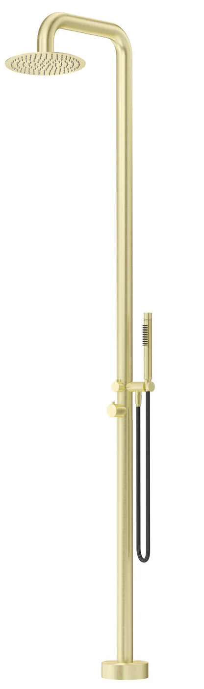Mica Soft Square Freestanding Outdoor Shower