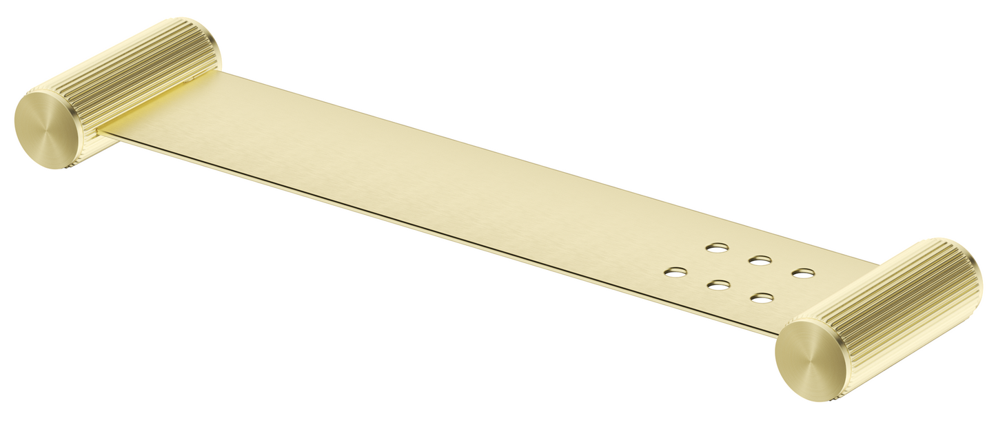 Mica Fluted Stainless Shelf - 400mm