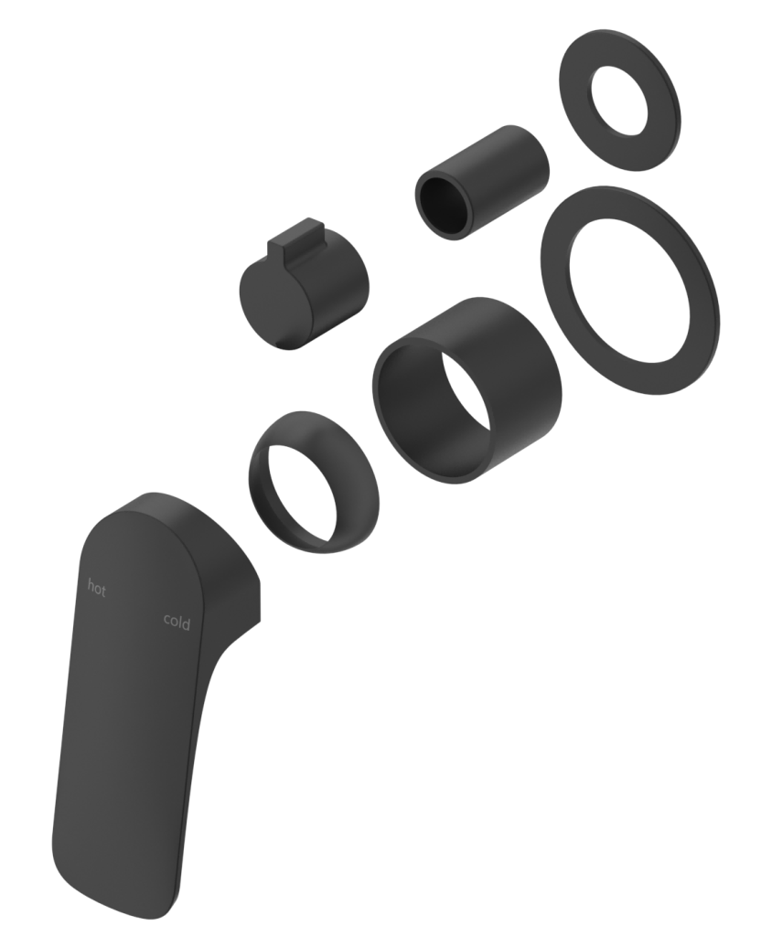 Kaza Shower Mixer Diverter - 2P - TRIM KIT ONLY