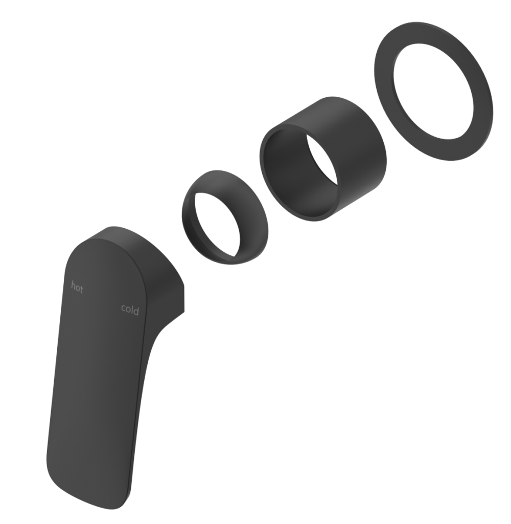 Kaza Shower Mixer - Round Plate - TRIM KIT ONLY