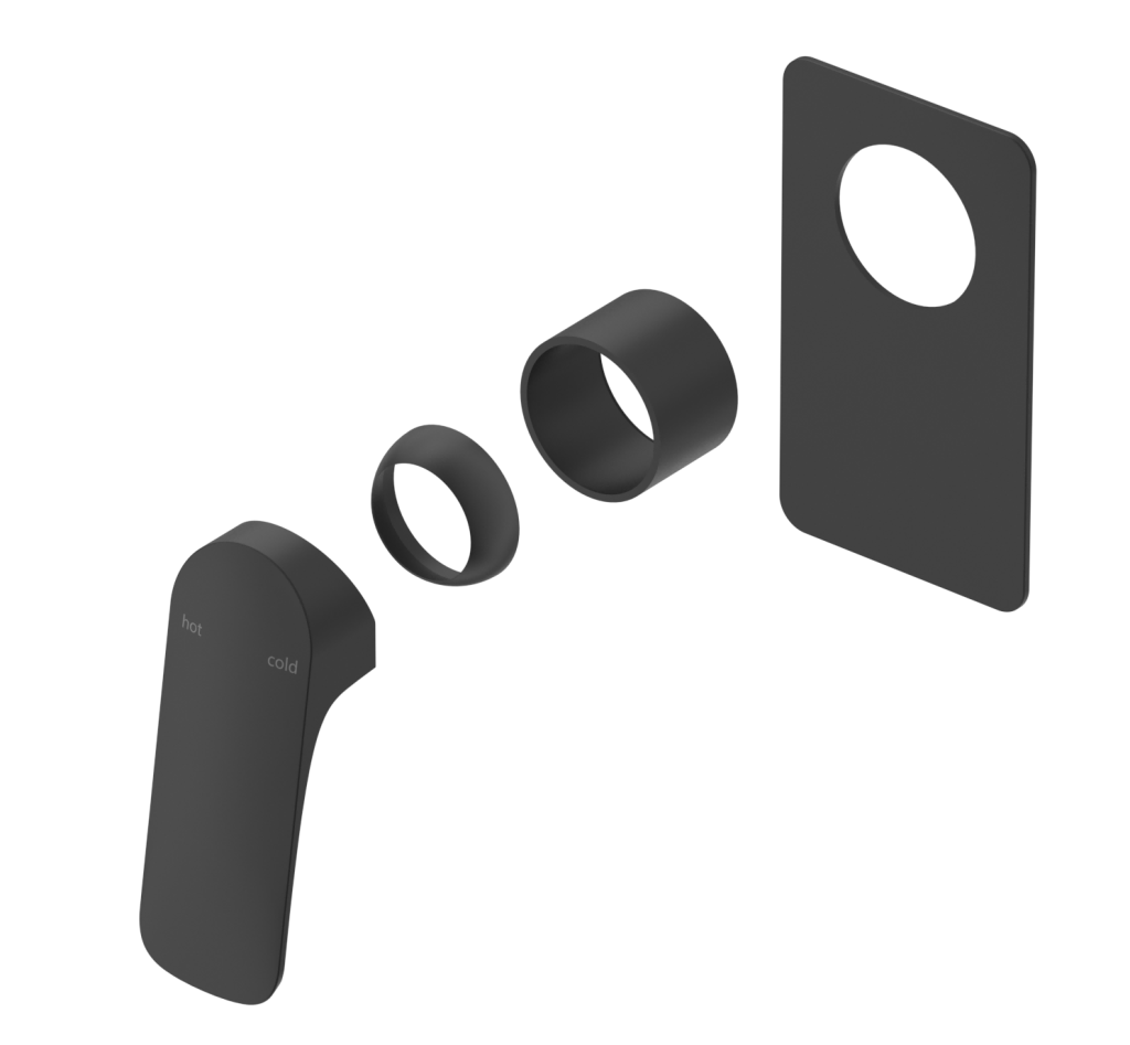 Kaza Shower Mixer - Square Plate - TRIM KIT ONLY