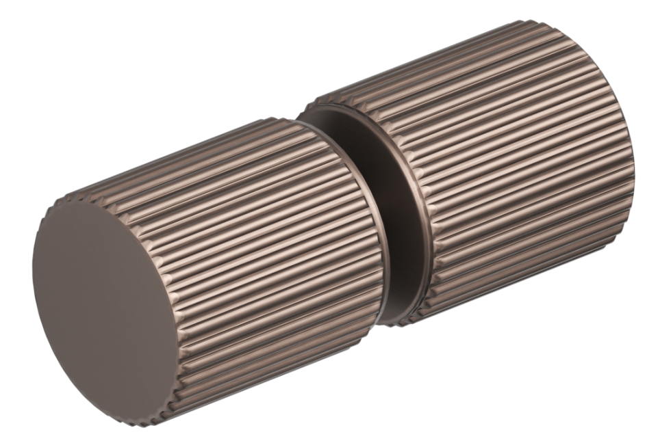 Shower Screen Handle - Fluted - Round