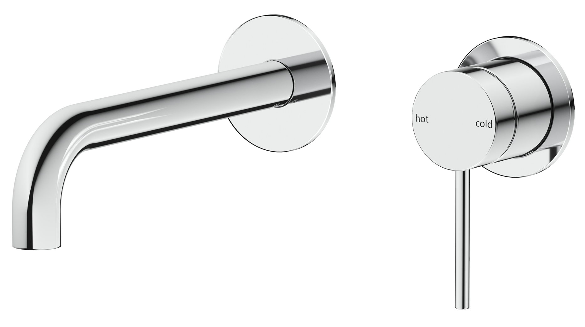 Mica Wall-Spout Combo - Curved Spout - 2P - TRIM KIT ONLY