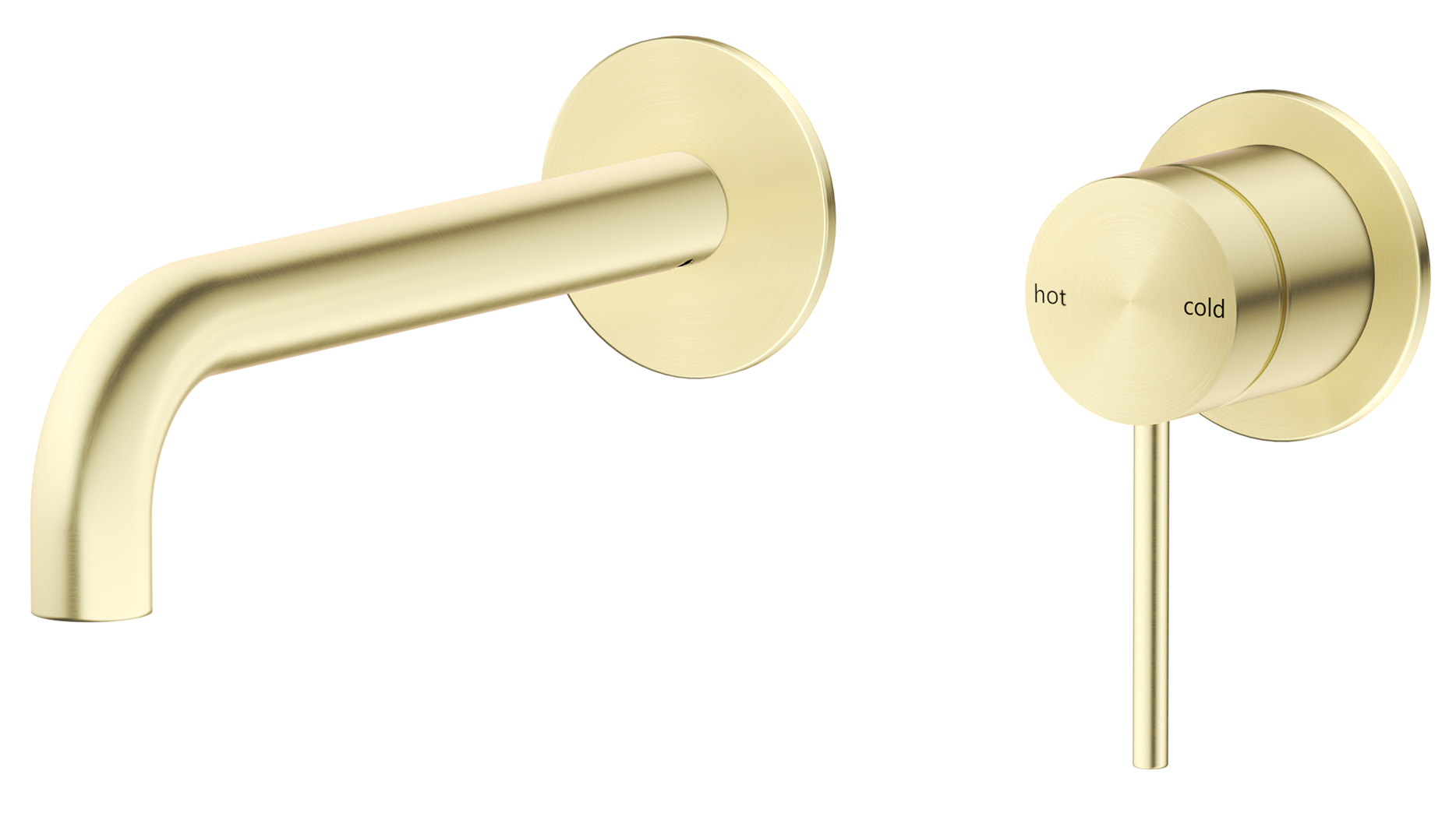 Mica Wall-Spout Combo - Curved Spout - 2P - TRIM KIT ONLY