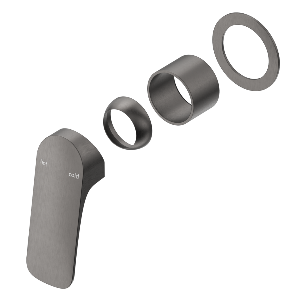 Kaza Shower Mixer - Round Plate - TRIM KIT ONLY