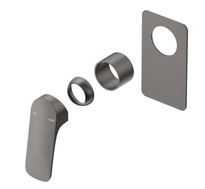 Kaza Shower Mixer - Square Plate - TRIM KIT ONLY